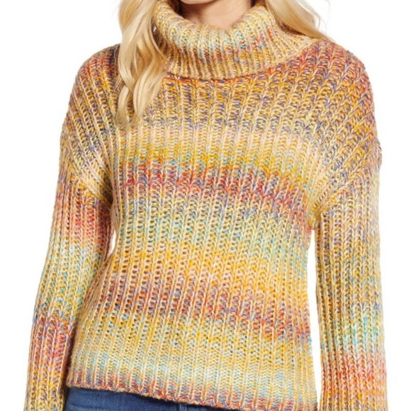 RD Style Sweaters - RD Style Ombre Autumn Turtleneck Cowl Neck Sweater